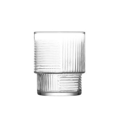LAV Helen Gläser-Set 3-teilig – 230 ml, Riffle Design, Transparent