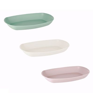 Ovale Servierschale groß flache Bauweise spülmaschinengeeignet