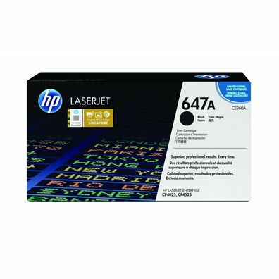 HP HP Cartridge No 647A HP647A HP 647A Black Schwarz (CE260A)