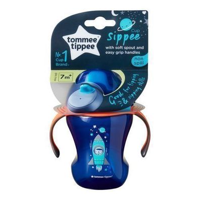Tommee Tippee Auslaufsicherer Trinklernbecher mit Griffen 7m+ Junge, 230ml