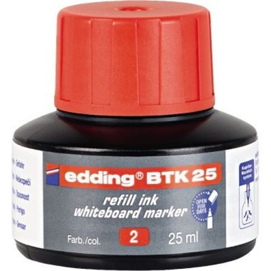 edding Nachfülltusche 4-BTK25002 refill- Flasche rot 25ml