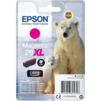 Tinte magenta 26XL (C13T26334012) (Claria Premium)