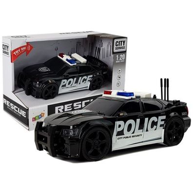 Lean Toys Polizeiauto-Fahrt mit Licht und Ton 1:20