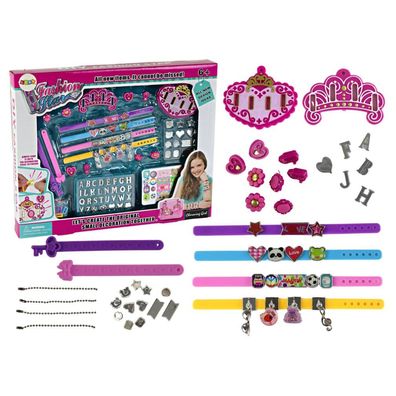 Leantoys DIY Buchstaben Anhänger Armband Schmuck Set