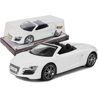Lean Toys Spielzeugauto mit Zug-Cabrio weiß 1:18
