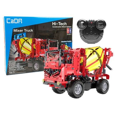 Leantoys Klocki Konstrukcyjne Betoniarka Zdalnie Sterowana CADA 2.4G 815 Elementów