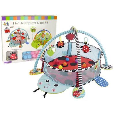 Lean Toys Lernmatte Marienkäfer Laufstall Bälle Für Baby