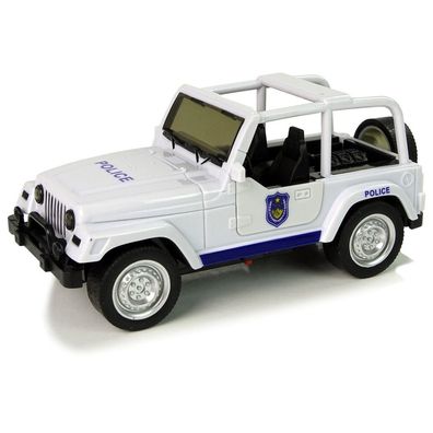 IMPORT Leantoys Off-Road-Polizeiauto Weiß