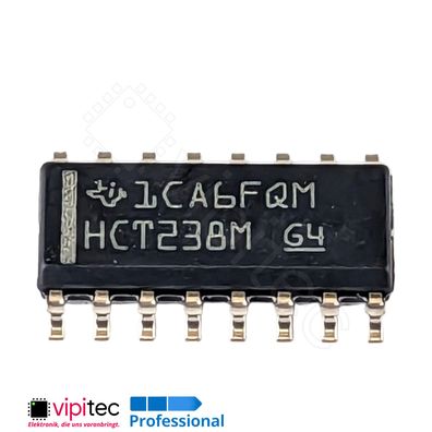 74HCT238 3-zu-8 Leitungsdekoder, Demultiplexer | SMD SO-16 5V TTL 125°C