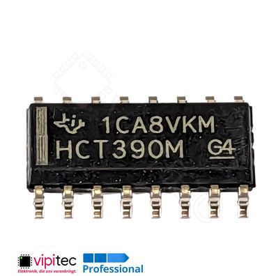 74HCT390 Dekadischer 4-Bit-Zähler, 2-fach | SMD SO-16 5V TTL 125°C
