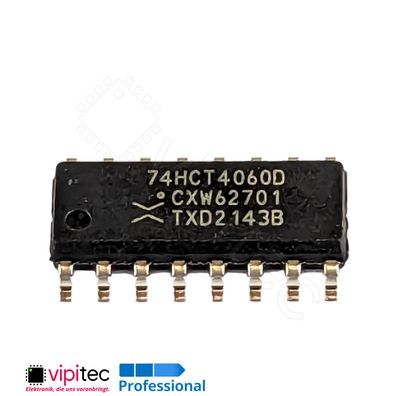 74HCT4060 Asynchroner Binärzähler mit Oszillator | SMD SO-16 5V TTL 125°C