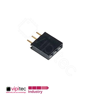 3-polige gerade Buchsenleiste | 2.54mm 1x3 Female Single Pin Socket Header