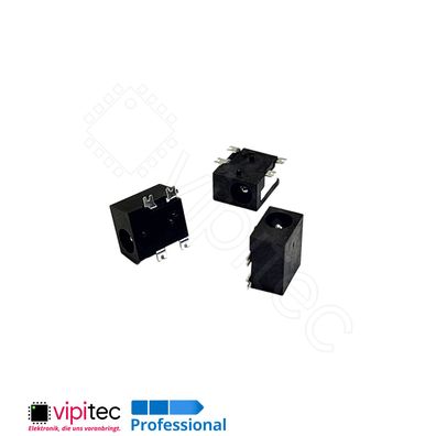 DC-033-1.65A DC Buchse für 3,5x1,7 Hohlstecker SMD 3,9x1,65 30V 0,5A Barrel Jack