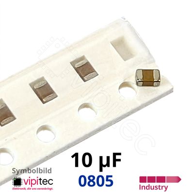 10 µF 0805 SMD-Keramikkondensatoren | 10% 50V 85°C X5R 10uF Kerko