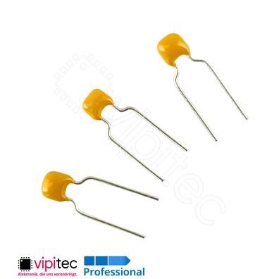 100 nF THT Keramik-Kondensator | 5mm ±10% 50V X7R Kerko Ceramic Capacitor