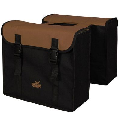 Doppelpacktasche Greenlands 34 Liter 37 x 33 x 14cm (2x) - Schwarz/Braun