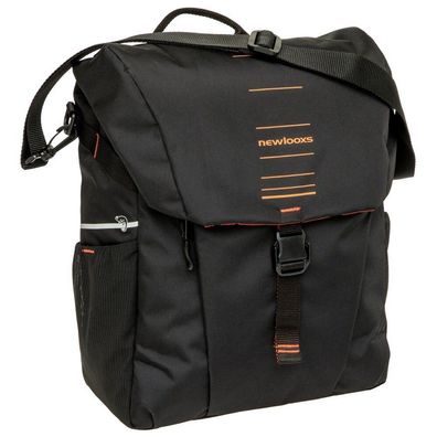 Einzeltasche New Looxs Vigo Single - 20 Liter - 30 x 19 x 40 cm - Schwarz-Orange