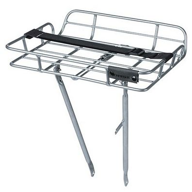 Vorderradgepäckträger Basil Portland 41 x 33 x 51 cm - Silber