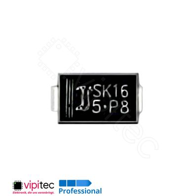 SK16 Schottky-Diode SMD SMA DO-214AC 60V 1A 150°C Gleichrichterdiode SMT Diode