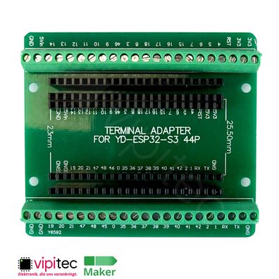 YD-ESP32-S3 Breakout-Platine 44-polig ESP32-S3 Board 44 Pin Adapter Modul