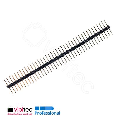 Symmetrische Stiftleiste 40-polig gerade zentrierte lange Pins 2.54mm B=6.25mm