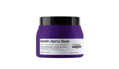 L'Oreal Serie Expert Keratin Alpha Sleek Mask 500ml – Haarkur Glättung Profi