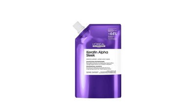L'Oreal Serie Expert Keratin Alpha Sleek Shampoo 1000ml – 1L Refill Nachfüllbeutel