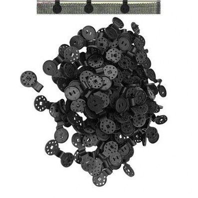 100x Clips für Schutztuch Gartennetz mit Öse