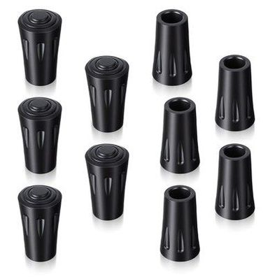 10x Nordic Walking Stöcke Pads Ersatz Gummipuffer Wandern Asphalt Kies Berge