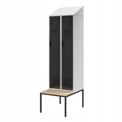 Spind Umkleidespind Umkleideschrank Spindschrank Schließfachschrank 229,5x60 x 85 cm