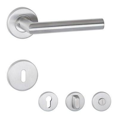 Rosettengarnitur Hermat 1802/2073 Metallunterkonstruktion Edelstahl matt