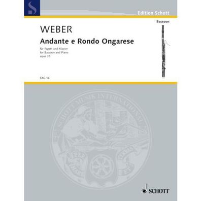 Andante e Rondo Ongarese op. 35 Weber Fagott und Klavier Noten