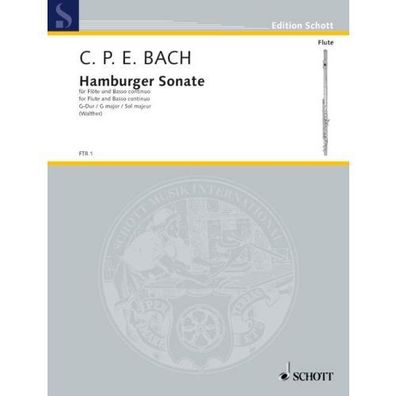 Hamburger Sonate G-Dur Wq 133 C.P.E. Bach Flöte und Basso continuo Noten