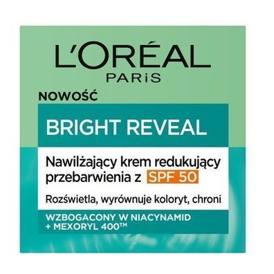 L'Oreal Paris Bright Reveal Feuchtigkeitscreme gegen Pigmentflecken mit LSF50, 5