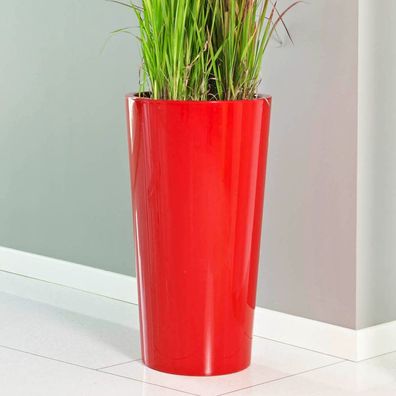 XXL Blumentopf mit Einsatztopf 73 cm hoch Farbe Rot Übertopf Vase Tuit 40 Blumentöpfe
