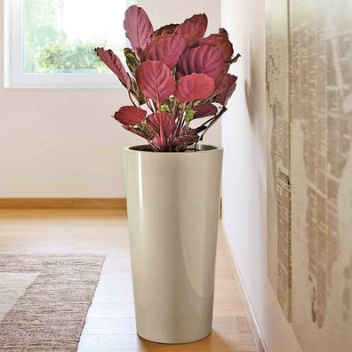 XXL Blumentopf mit Einsatztopf 73 cm hoch Farbe Sand Übertopf Vase Tuit Blumentöpfe