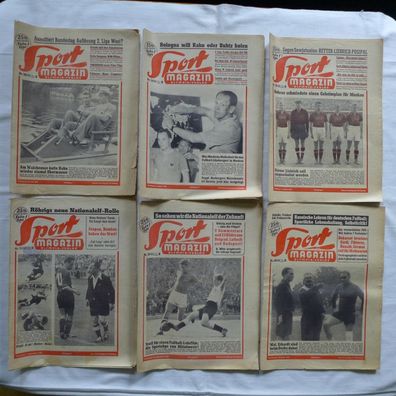 20 x Sport Magazin Ausgabe B , Fußball u.a. 1955 - 1958