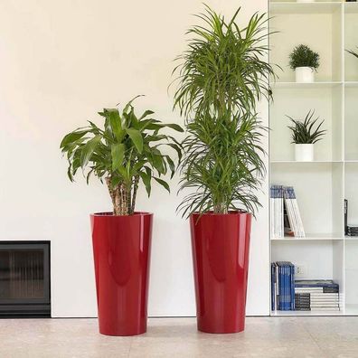 XL Blumentopf mit Einsatztopf 61 cm hoch Farbe Rot Übertopf Vase Tuit 33 Blumentöpfe