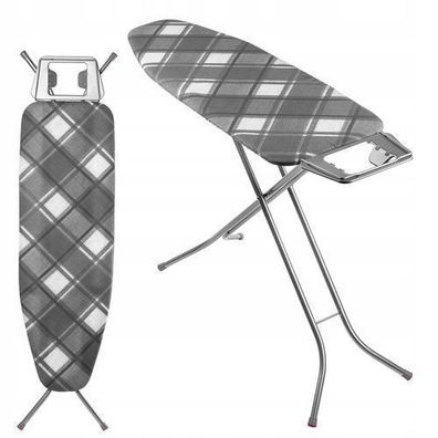 KADAX Klappbares Bügelbrett, 120x38cm Dampfbügelbrett mit Metallnetz