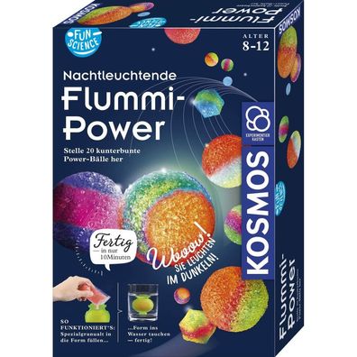 KOSMOS Fun Science Nachtleuchtende Flummi-Power, Experimentierkasten