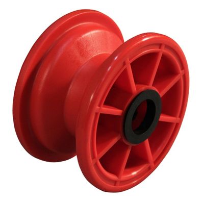 Felge 2.10x4 Rollenlager Ø25 NL75mm Kunststoff Rot 4 Zoll