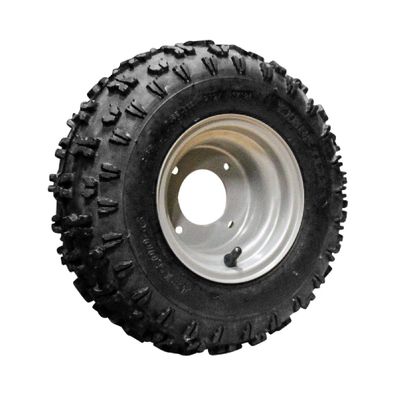 Komplettrad 13x5.00-6 KINGS TIRE V-8505 serie 49 Stahl grau