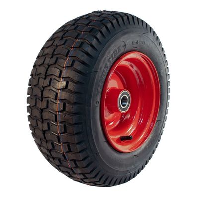 Komplettrad 16x6.50-8 KINGS TIRE V-3502 6PR Stahlfelge Rot