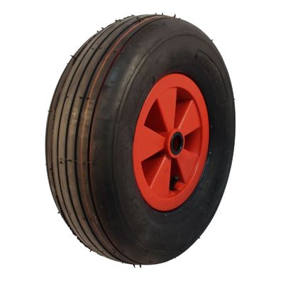 Komplettrad 16x6.50-8 KINGS TIRE V-3503 4PR Kunststoff rot