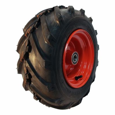 Komplettrad 16x6.50-8 KINGS TIRE V-8501 6PR Stahlfelge Rot