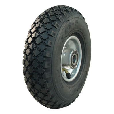 Komplettrad 3.00-4 KINGS TIRE V-6605 6PR Kugellager Stahl grau