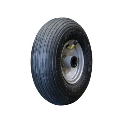 Komplettrad 3.00-4 NaRubb S-2301 2PR 2.10x4 Stahl grau Rollenlager