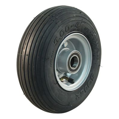 Komplettrad 3.00-4 NaRubb S-2301 4PR Kugellager Ø25 ET0