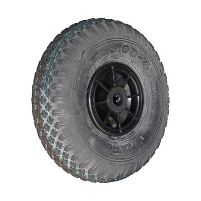 Komplettrad 3.00-4 NaRubb S-2303 2PR Rollenlager Kunststoff