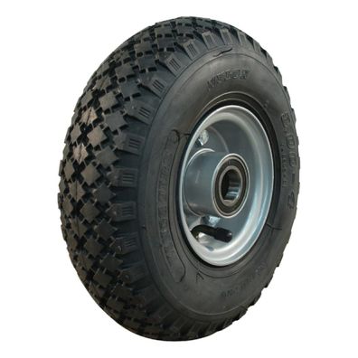 Komplettrad 3.00-4 V-6605 KINGS TIRE Kugellager Ø25 Stahl grau